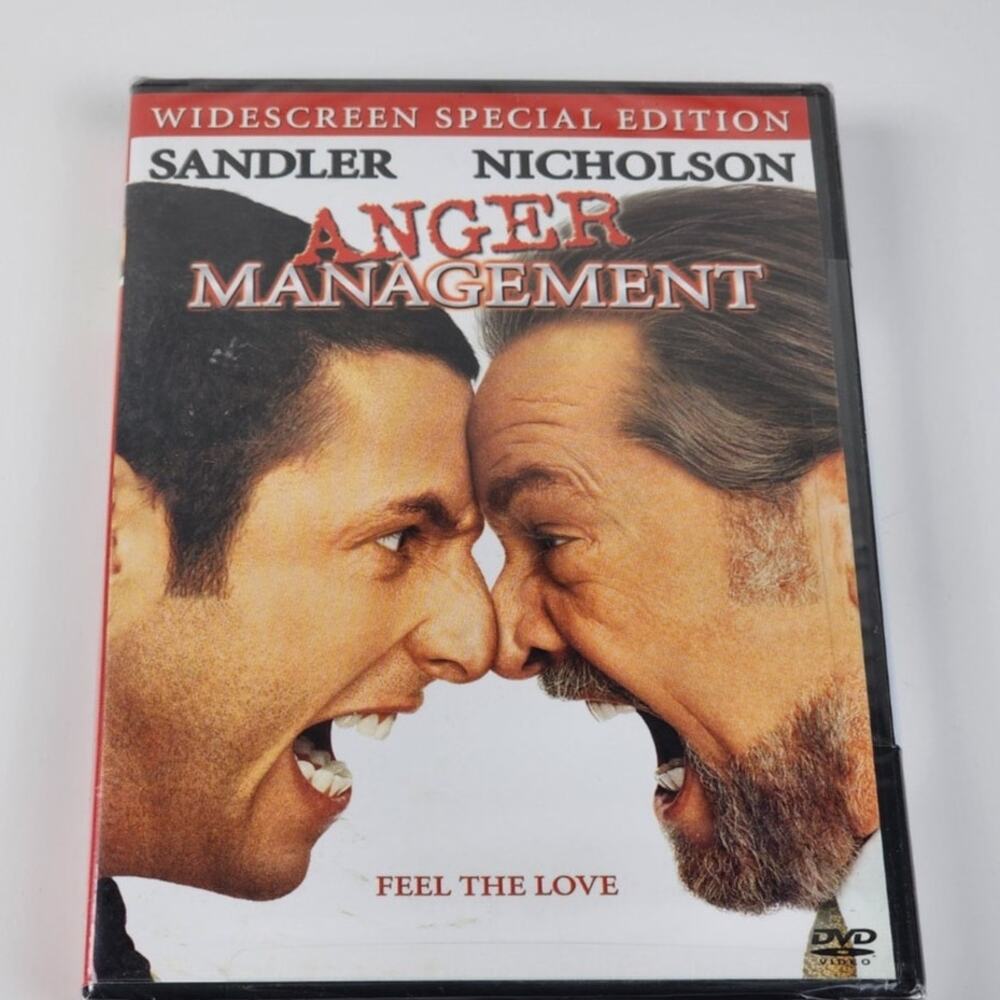 Anger Management Sony Pictures 2003 Adam Sandler & Jack Nicholson DVD Movie